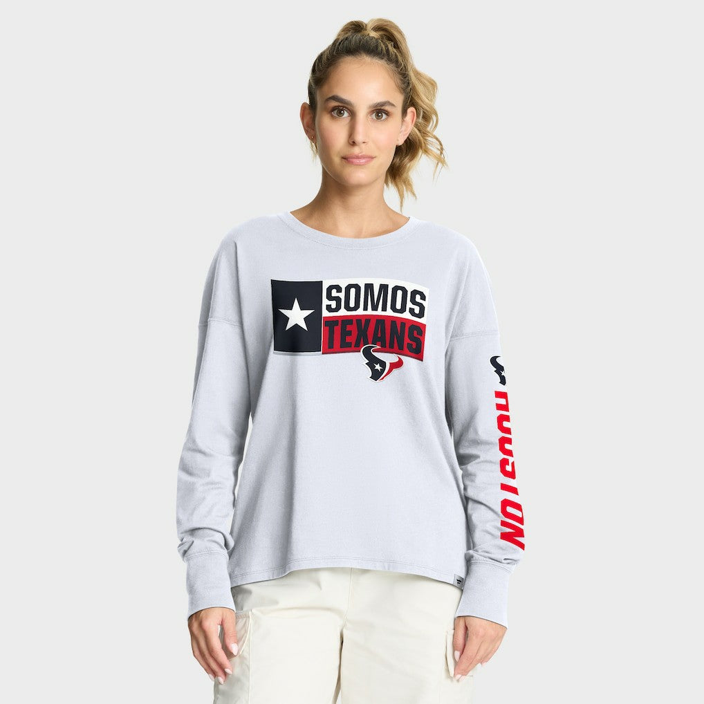 Houston Texans Women's Hometown Legacy Long Sleeve T-Shirt White | Fanatics