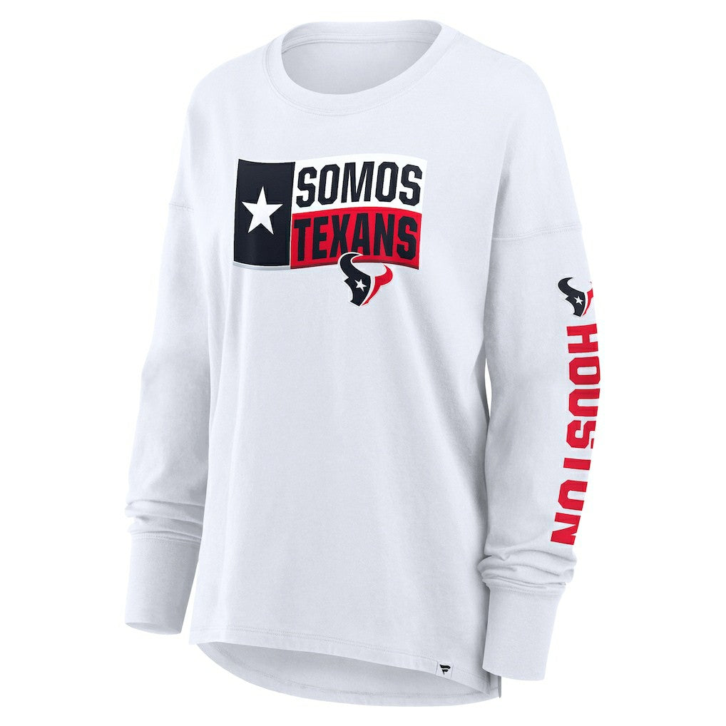 Houston Texans Women's Hometown Legacy Long Sleeve T-Shirt White | Fanatics