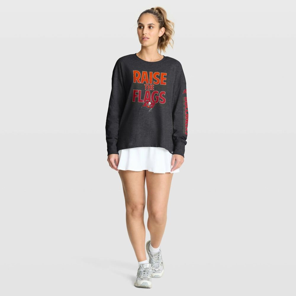 Tampa Bay Buccaneers Women's Hometown Legacy Long Sleeve T-Shirt Heather Pewter | Fanatics