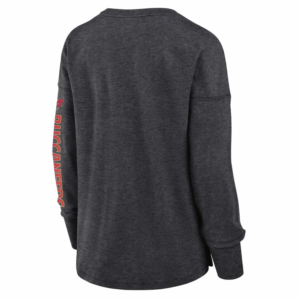 Tampa Bay Buccaneers Women's Hometown Legacy Long Sleeve T-Shirt Heather Pewter | Fanatics
