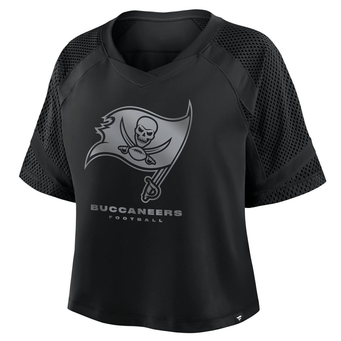Tampa Bay Buccaneers Women's Oversized Raglan V-Neck Blackout Fashion Jersey | Fanatics