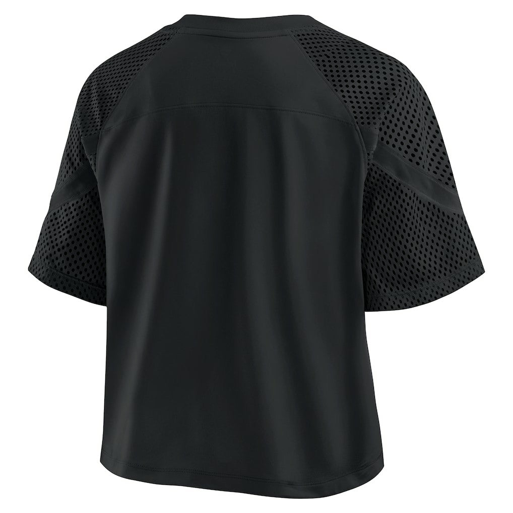 New Orleans Saints Women's Oversized Raglan V-Neck Blackout Fashion Jersey | Fanatics