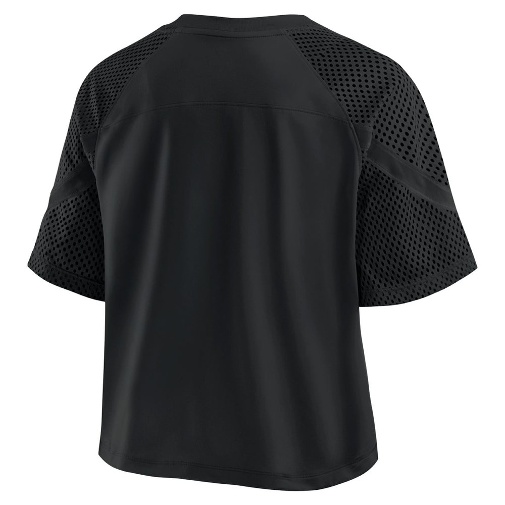 Detroit Lions Women's Oversized Raglan V-Neck Blackout Fashion Jersey | Fanatics