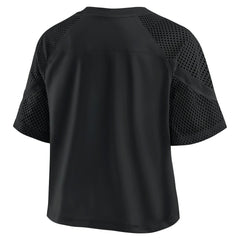Pittsburgh Steelers Women's Oversized Raglan V-Neck Blackout Fashion Jersey | Fanatics