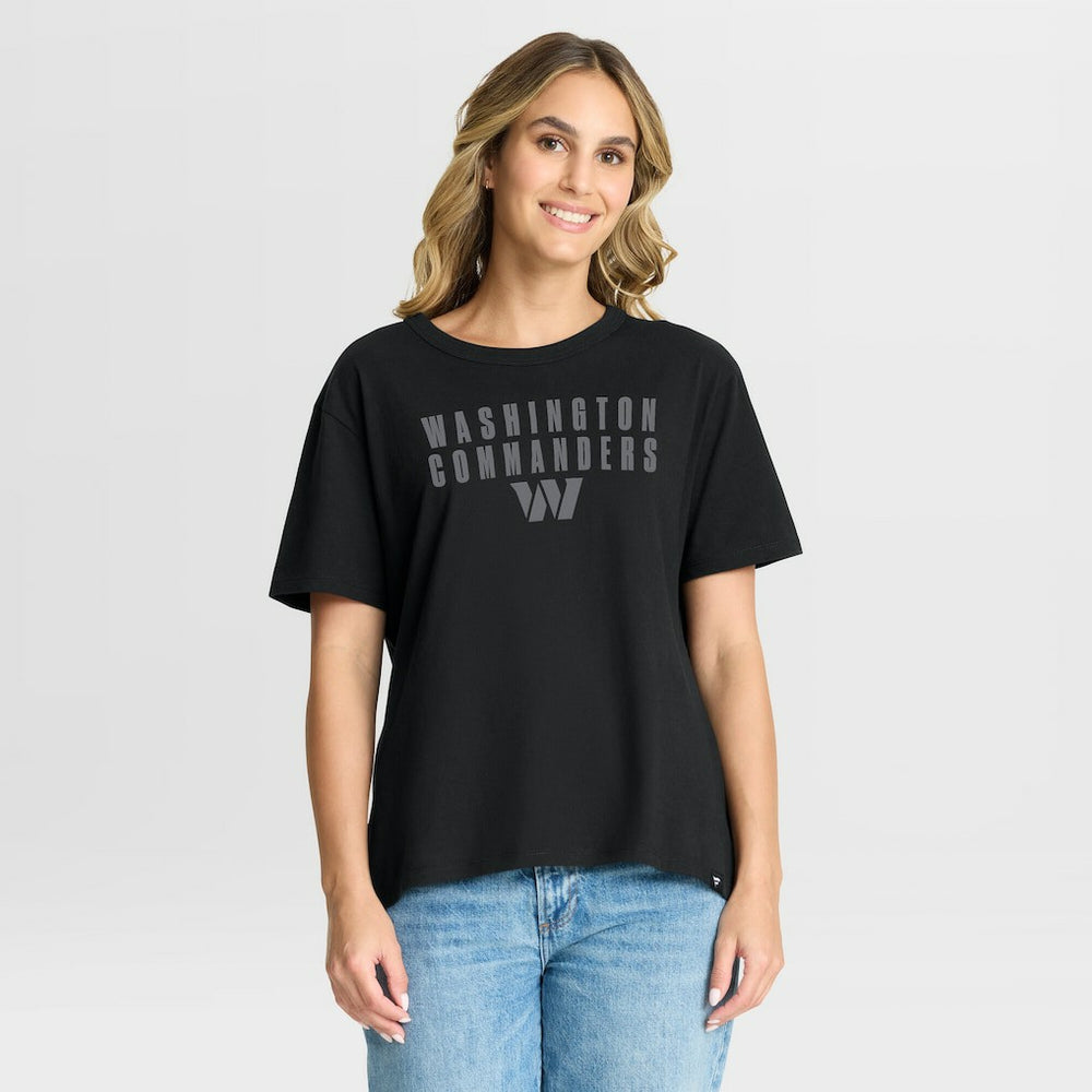 Washington Commanders Women's Blackout Kneel Down Legacy T-Shirt Black | Fanatics