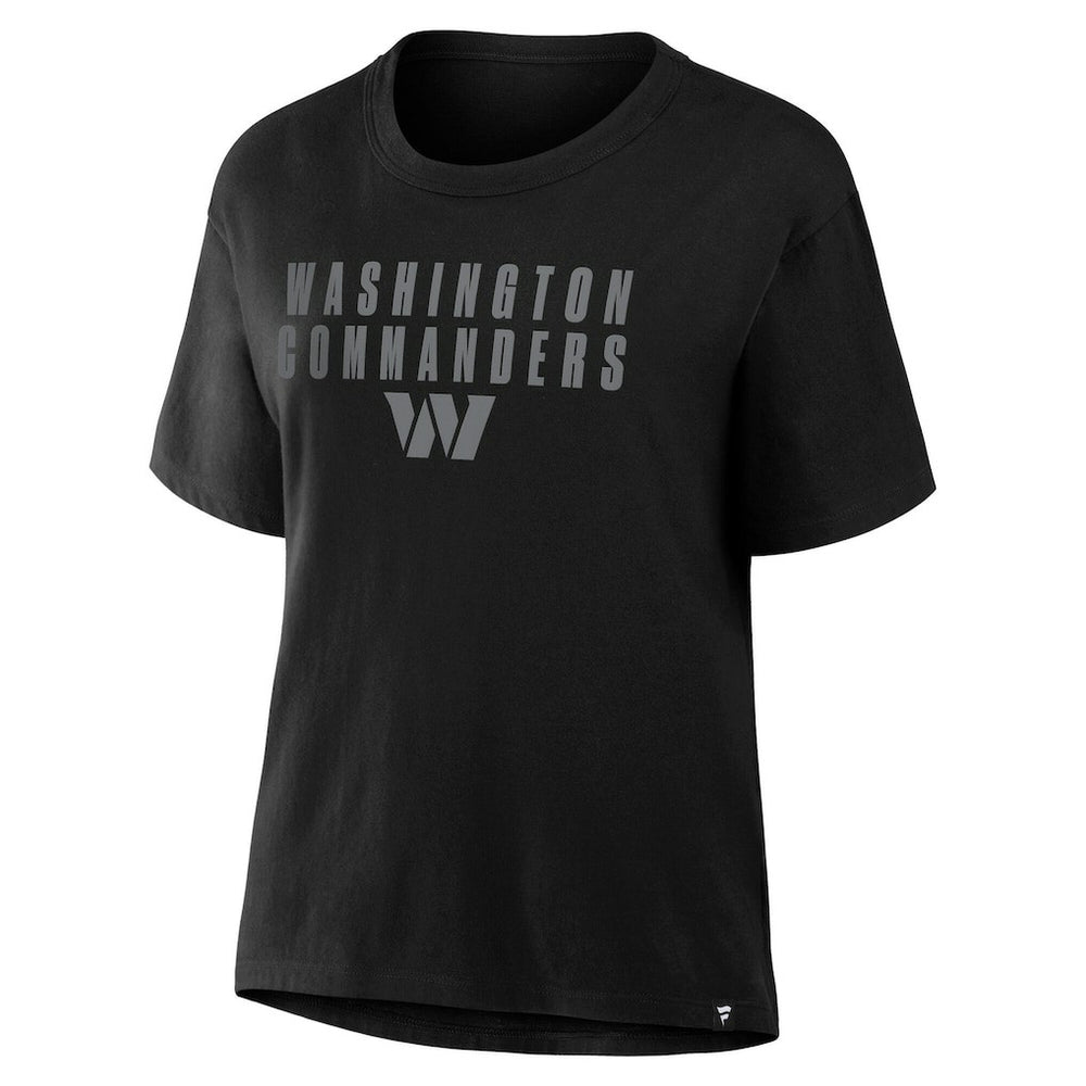 Washington Commanders Women's Blackout Kneel Down Legacy T-Shirt Black | Fanatics