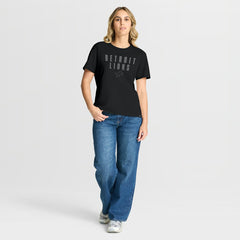 Detroit Lions Women's Blackout Kneel Down Legacy T-Shirt Black | Fanatics