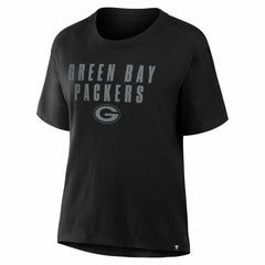 Green Bay Packers Women's Blackout Kneel Down Legacy T-Shirt Black | Fanatics