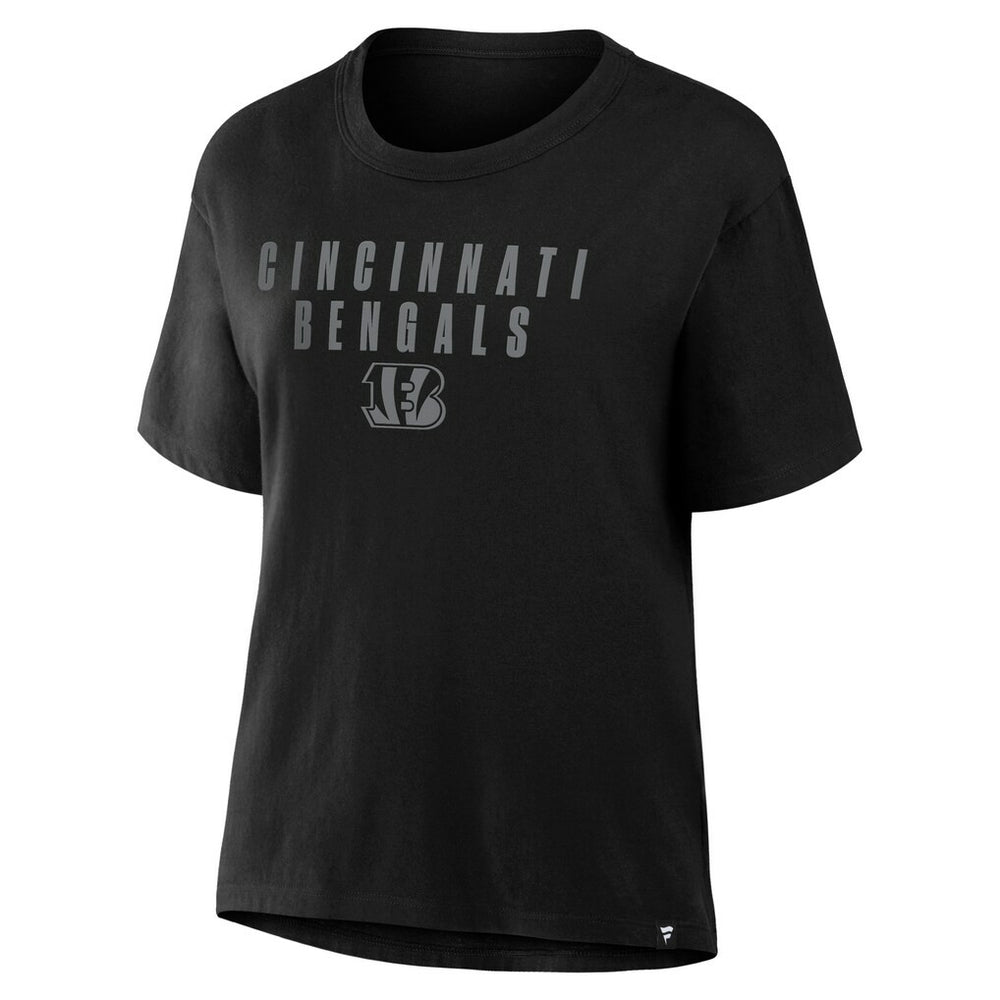Cincinnati Bengals Women's Blackout Kneel Down Legacy T-Shirt Black | Fanatics