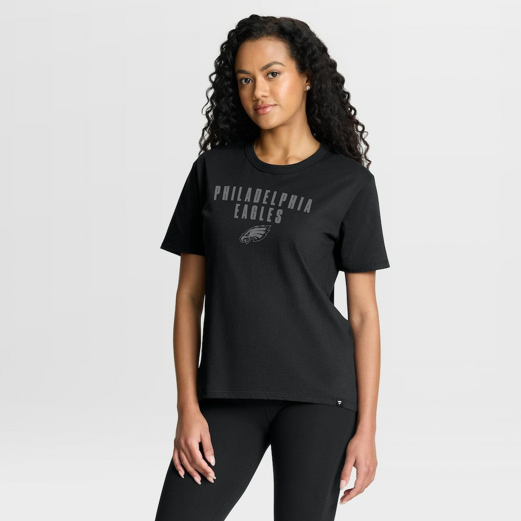 Philadelphia Eagles Women's Blackout Kneel Down Legacy T-Shirt Black | Fanatics