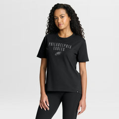 Philadelphia Eagles Women's Blackout Kneel Down Legacy T-Shirt Black | Fanatics