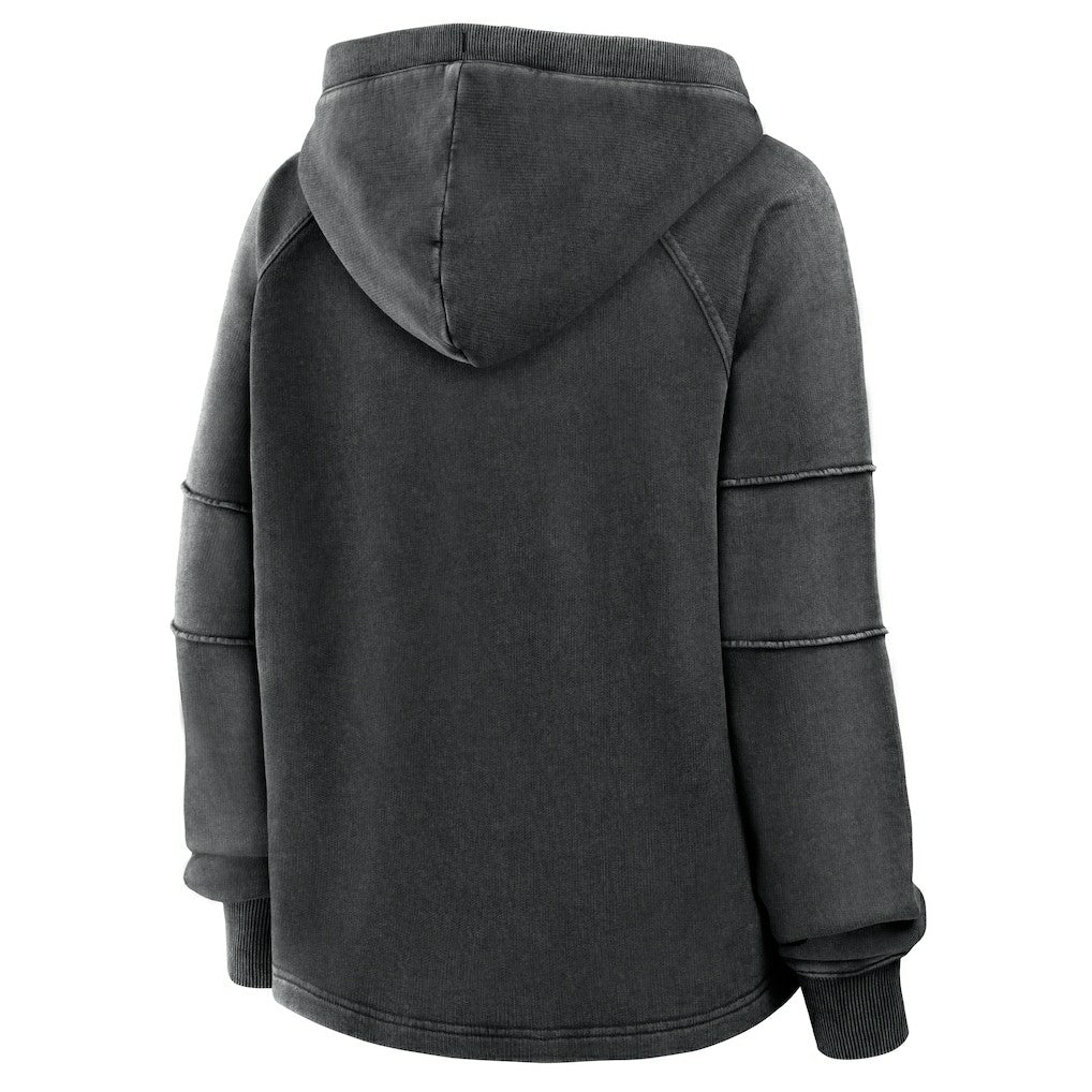 Kansas City Chiefs Women's Oversized Raglan Gridiron Hoodie Black | Fanatics
