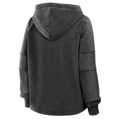 Kansas City Chiefs Women's Oversized Raglan Gridiron Hoodie Black | Fanatics