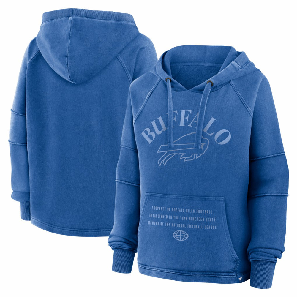 Buffalo Bills Women's Oversized Raglan Gridiron Hoodie Royal | Fanatics