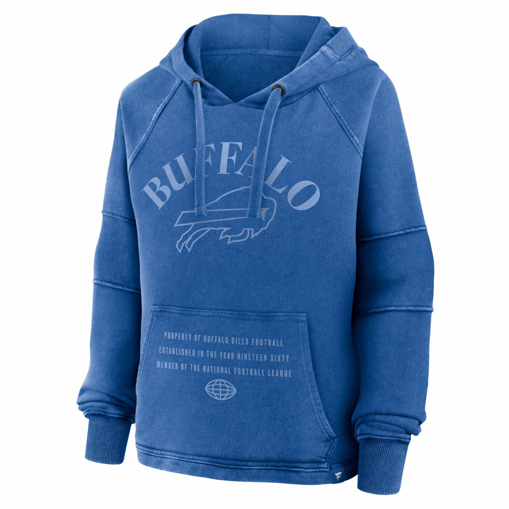 Buffalo Bills Women's Oversized Raglan Gridiron Hoodie Royal | Fanatics
