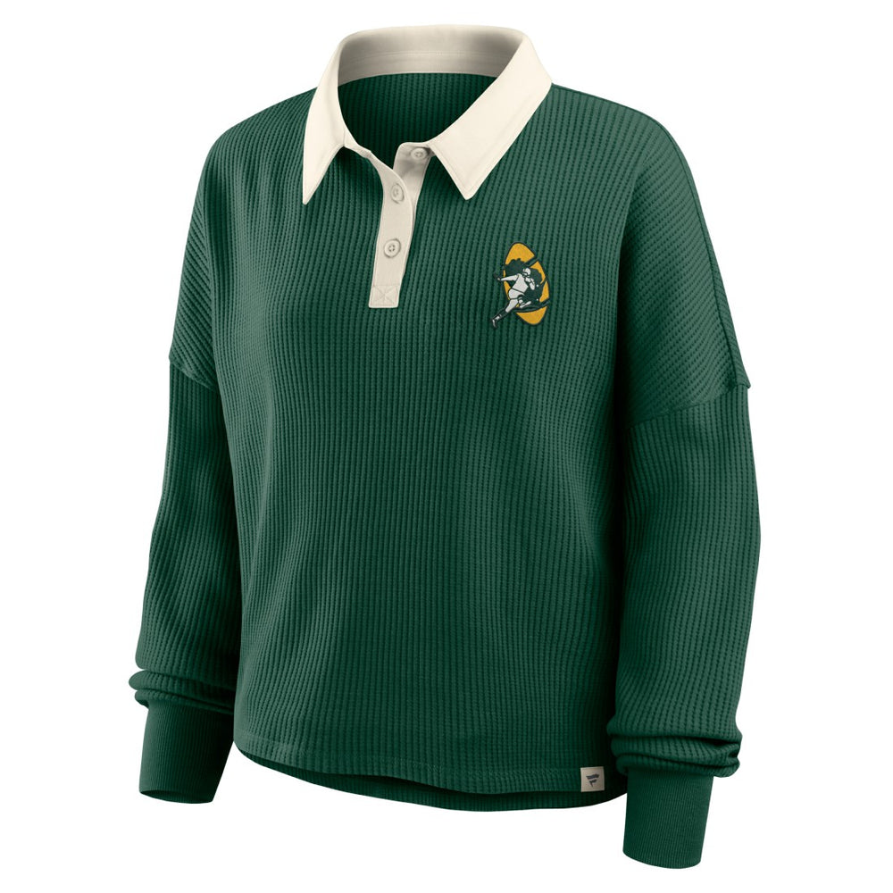 Green Bay Packers Women's Oversized Hometown Premium Thermal Long Sleeve Shirt Green | Fanatics