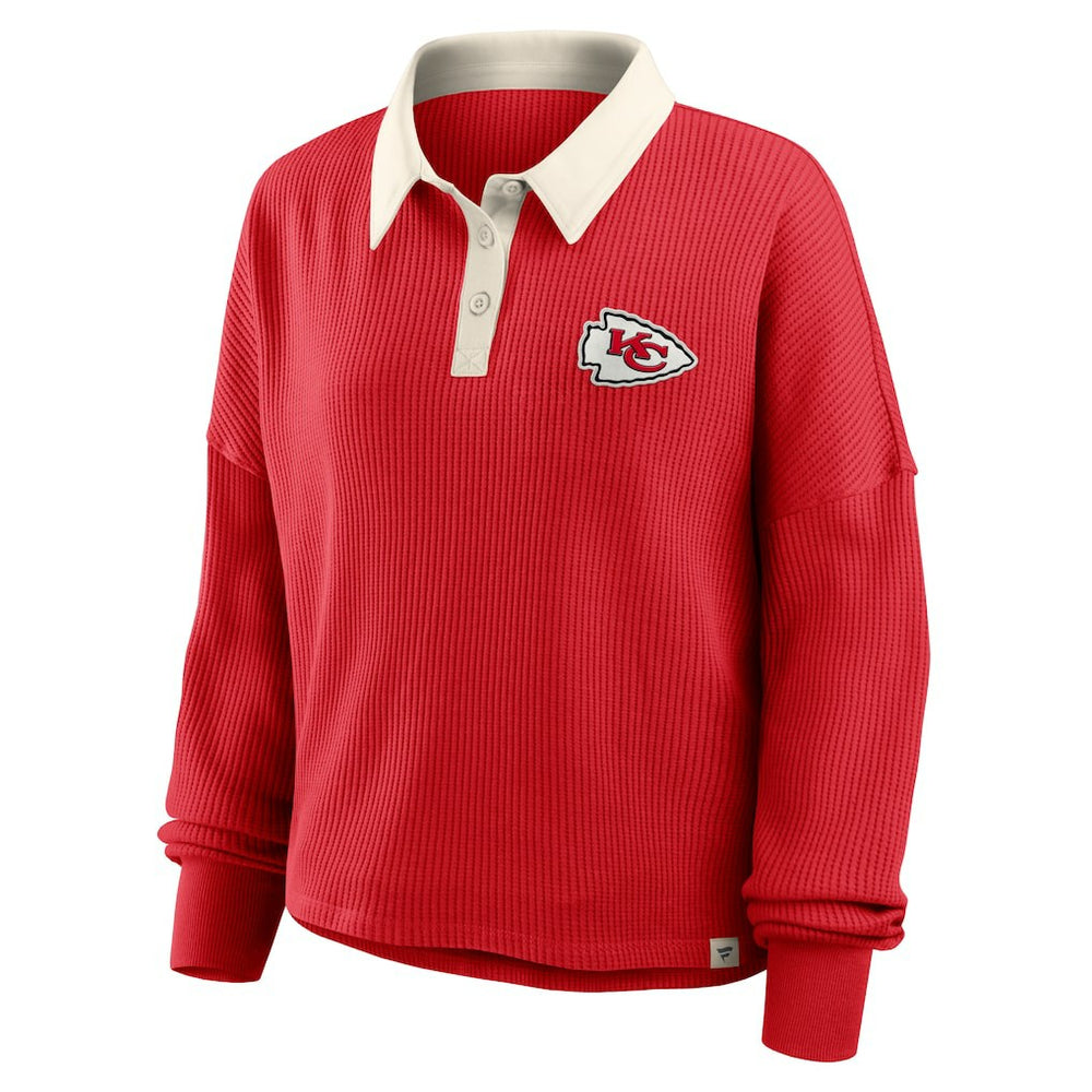 Kansas City Chiefs Women's Oversized Hometown Premium Thermal Long Sleeve Shirt Red | Fanatics