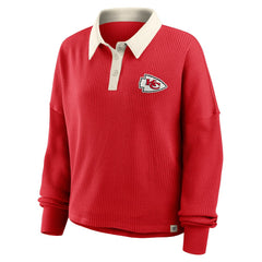 Kansas City Chiefs Women's Oversized Hometown Premium Thermal Long Sleeve Shirt Red | Fanatics
