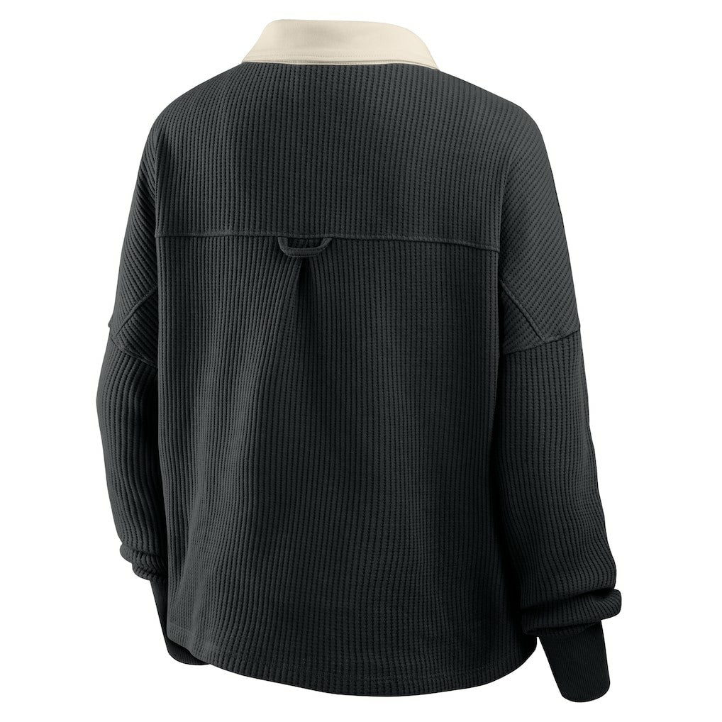 Pittsburgh Steelers Women's Oversized Hometown Premium Thermal Long Sleeve Shirt Black | Fanatics