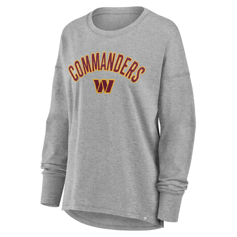 Washington Commanders Women's Hometown Legacy Long Sleeve T-Shirt Heather Gray | Fanatics