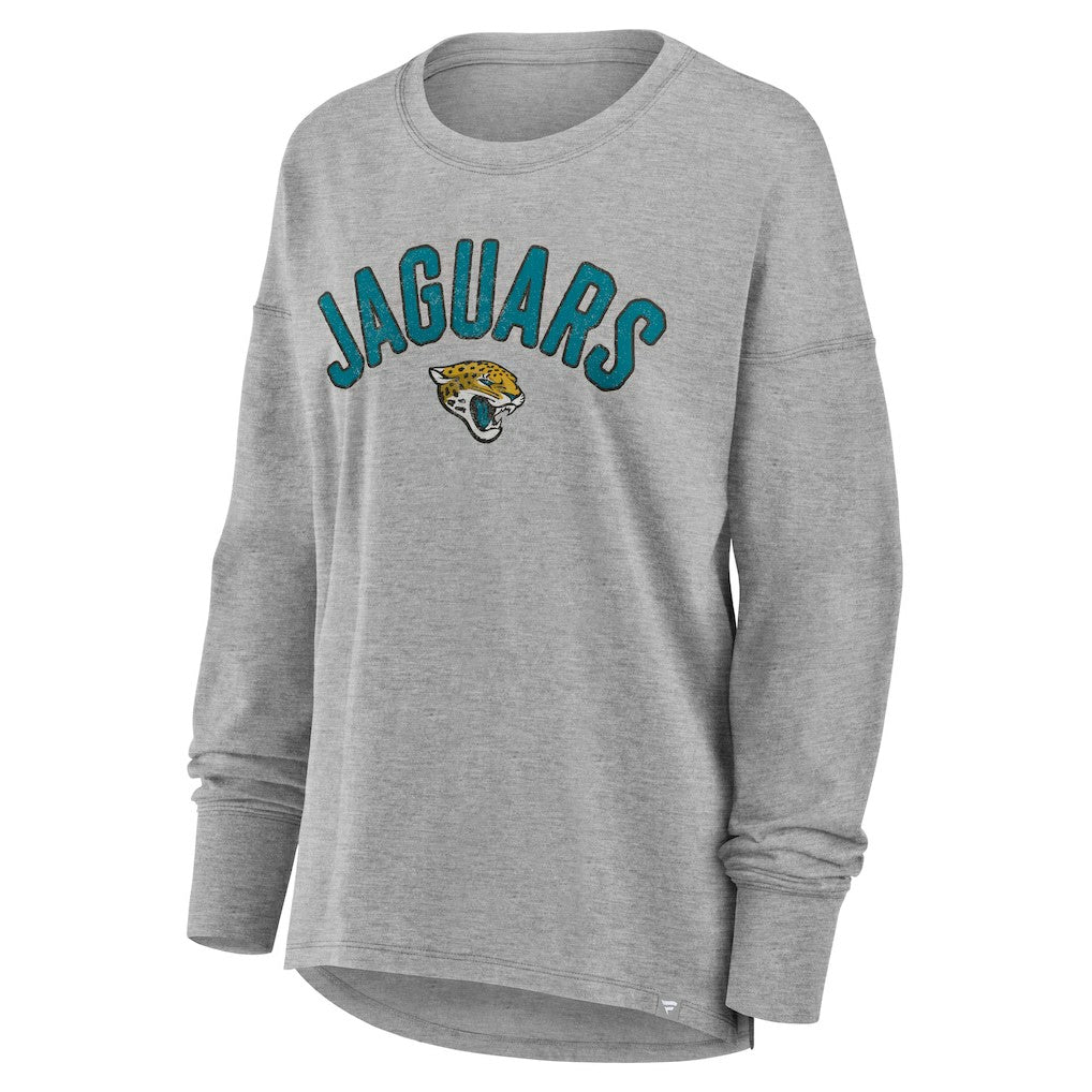 Jacksonville Jaguars Women's Hometown Legacy Long Sleeve T-Shirt Heather Gray | Fanatics