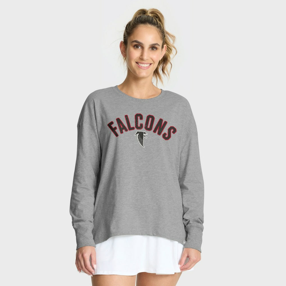 Atlanta Falcons Women's Hometown Legacy Long Sleeve T-Shirt Heather Gray | Fanatics