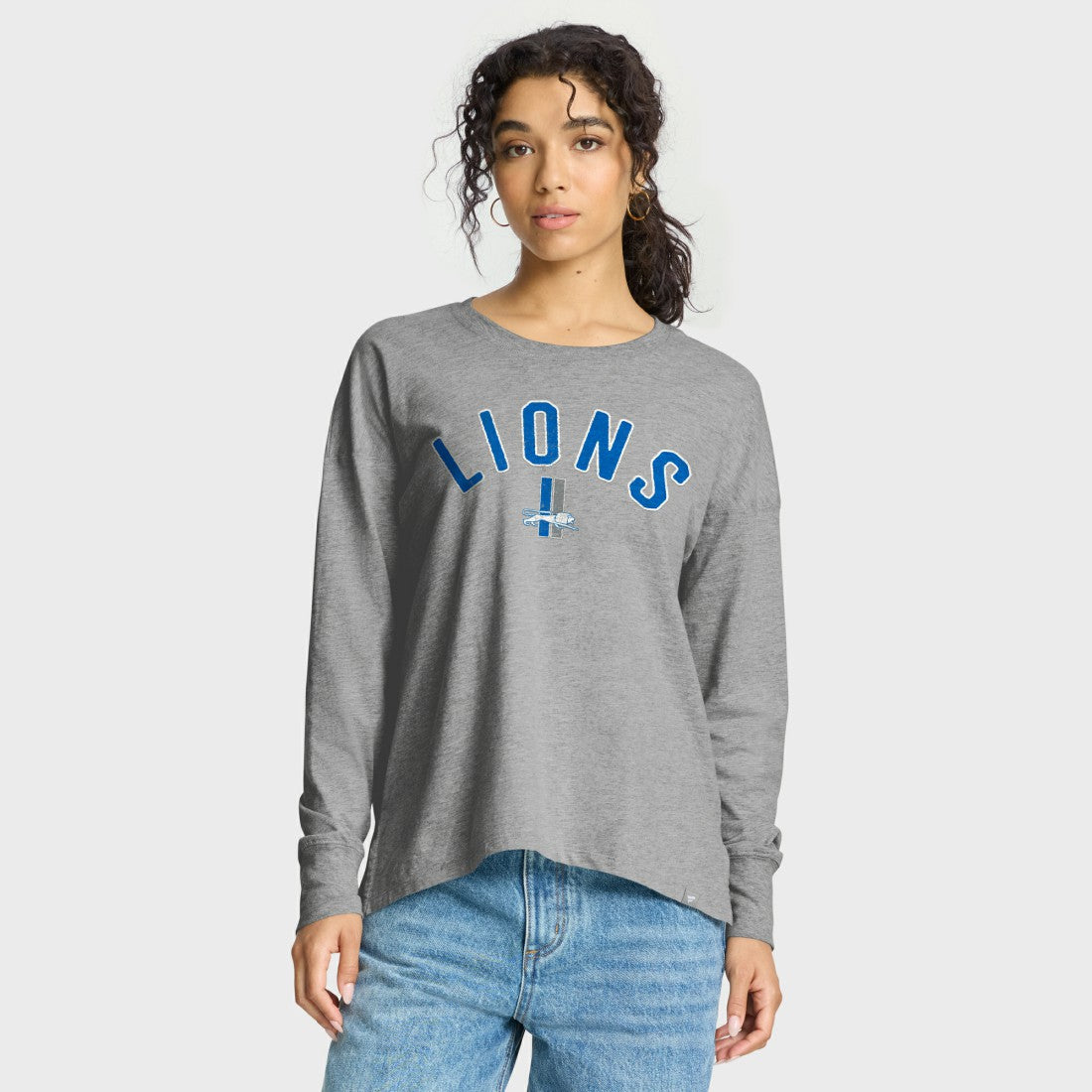 Detroit Lions Women's Hometown Legacy Long Sleeve T-Shirt Heather Gray | Fanatics