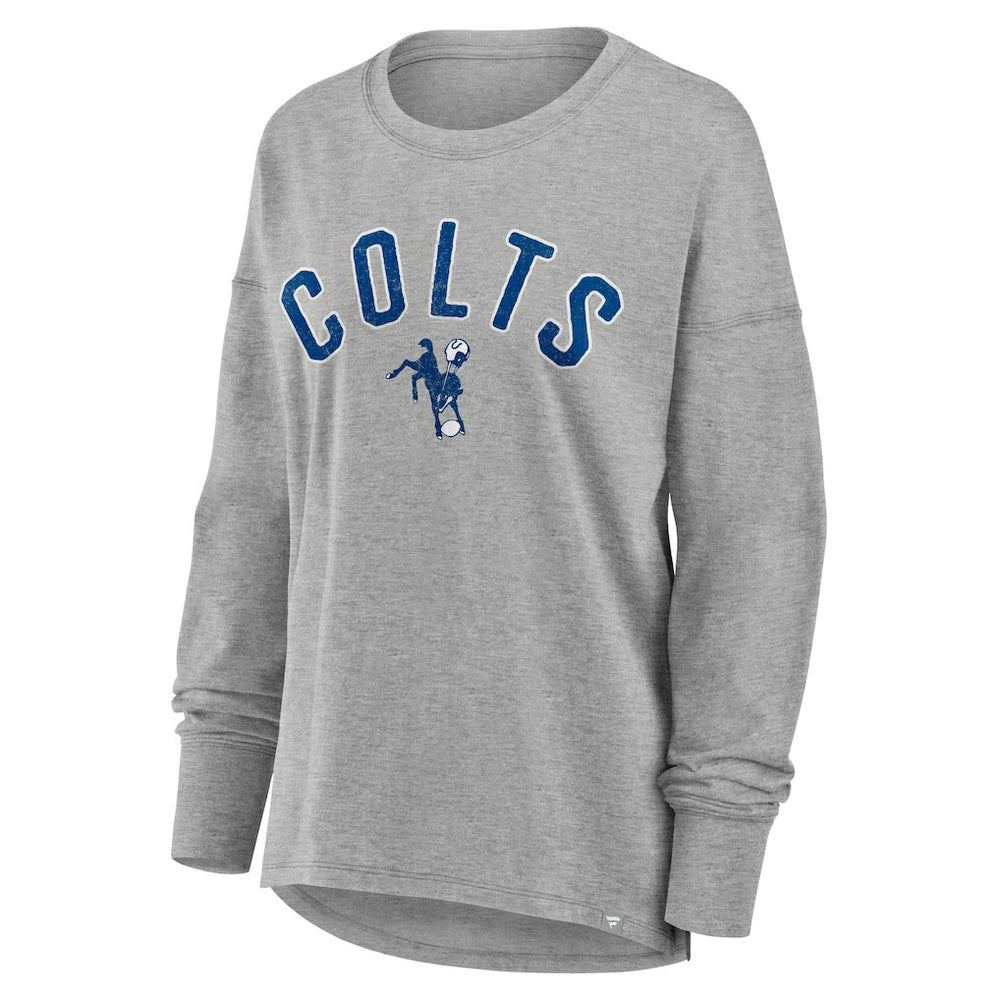 Indianapolis Colts Women's Hometown Legacy Long Sleeve T-Shirt Heather Gray | Fanatics