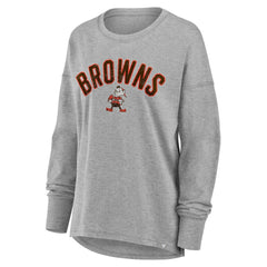 Cleveland Browns Women's Hometown Legacy Long Sleeve T-Shirt Heather Gray | Fanatics