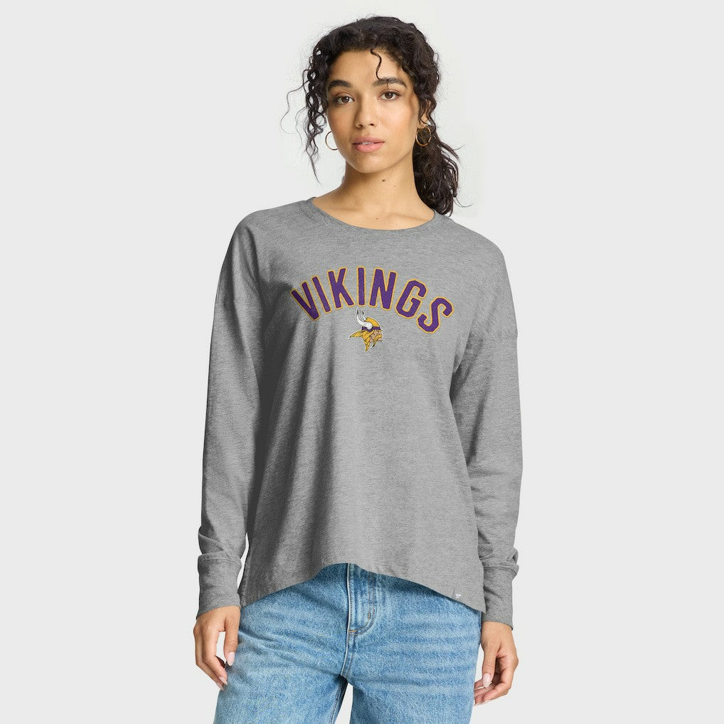 Minnesota Vikings Women's Hometown Legacy Long Sleeve T-Shirt Heather Gray | Fanatics