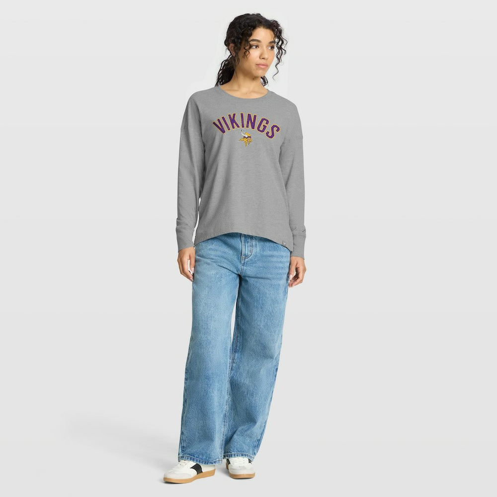 Minnesota Vikings Women's Hometown Legacy Long Sleeve T-Shirt Heather Gray | Fanatics