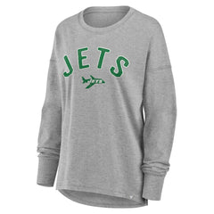 New York Jets Women's Hometown Legacy Long Sleeve T-Shirt Heather Gray | Fanatics