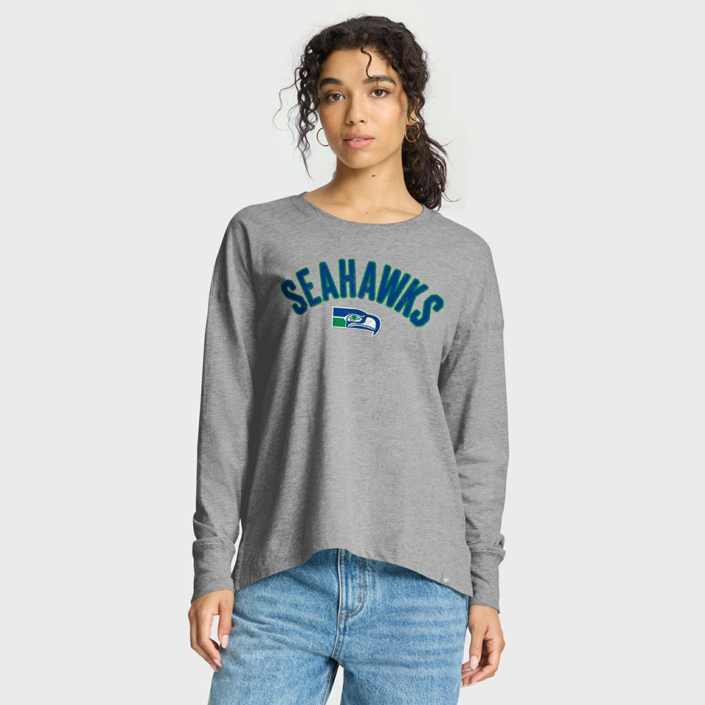 Seattle Seahawks Women's Hometown Legacy Long Sleeve T-Shirt Heather Gray | Fanatics