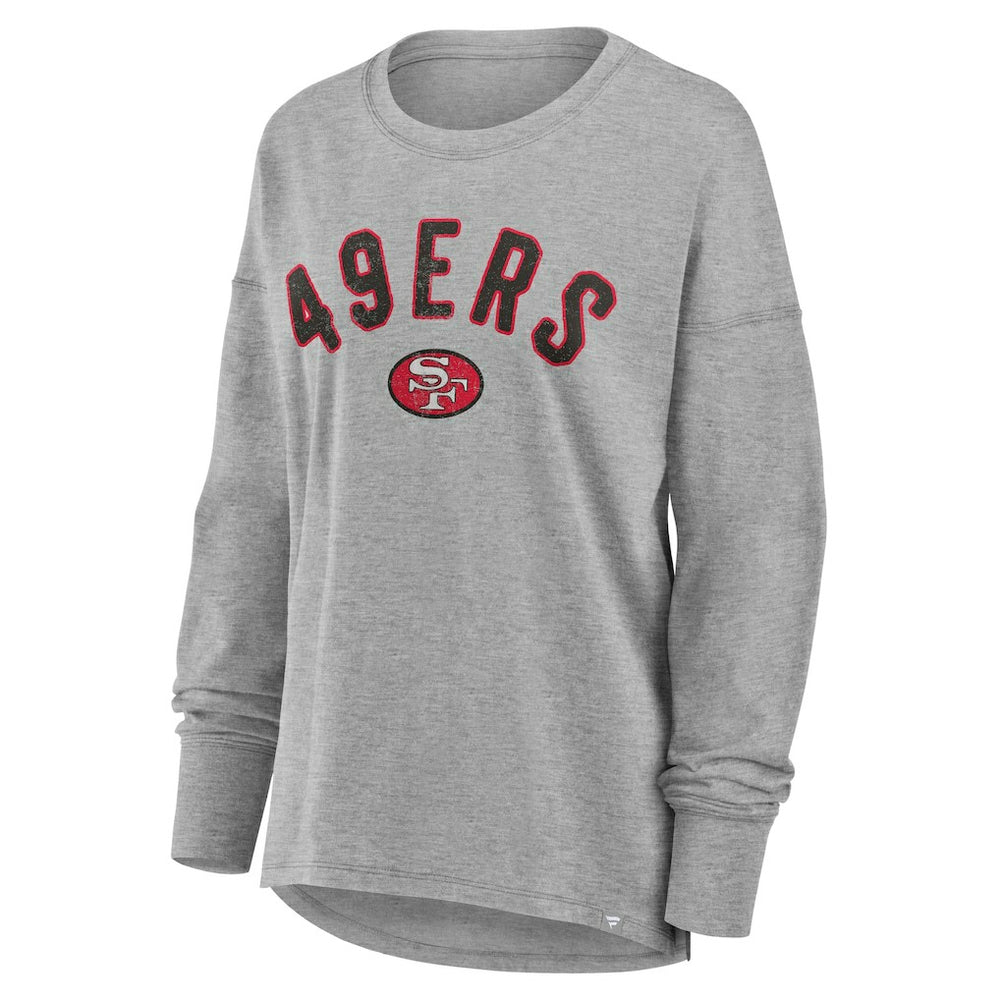 San Francisco 49ers Women's Hometown Legacy Long Sleeve T-Shirt Heather Gray | Fanatics