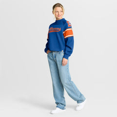 Denver Broncos Oversized Hometown Toss Sweep Mock Neck Pullover Royal | Fanatics