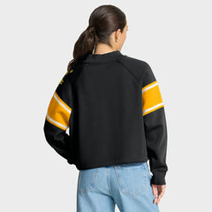 Pittsburgh Steelers Oversized Hometown Toss Sweep Mock Neck Pullover Black | Fanatics