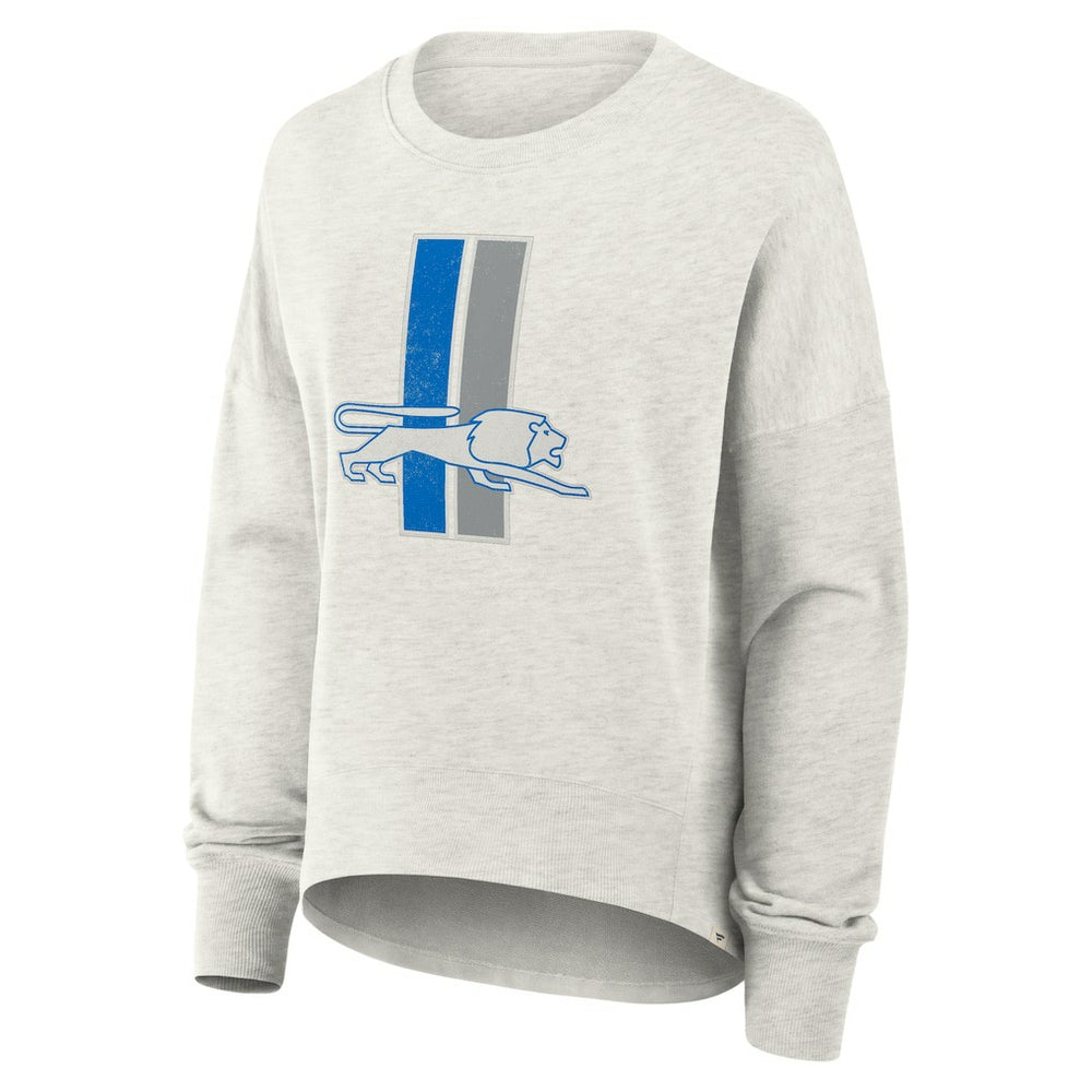 Detroit Lions Women's Oversized Hometown Pullover Sweatshirt Heather Gray | Fanatics