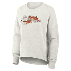 Cincinnati Bengals Women's Oversized Hometown Pullover Sweatshirt Heather Gray | Fanatics