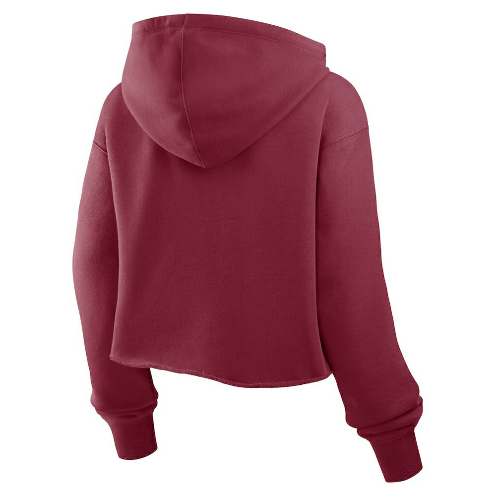Washington Commanders Women's Oversized Hometown Heritage Cropped Hoodie Burgundy | Fanatics