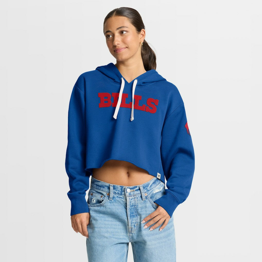 Buffalo Bills Women's Oversized Hometown Heritage Cropped Hoodie Royal | Fanatics