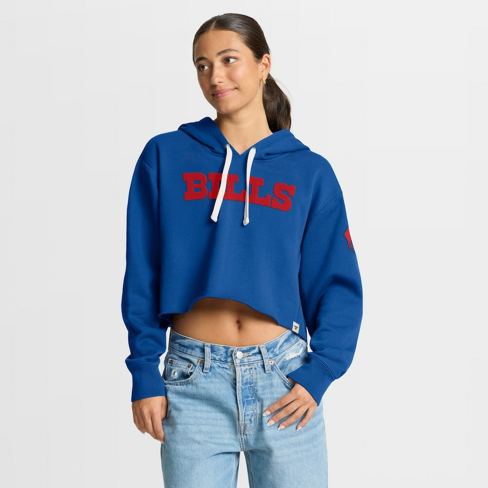 Buffalo Bills Women's Oversized Hometown Heritage Cropped Hoodie Royal | Fanatics