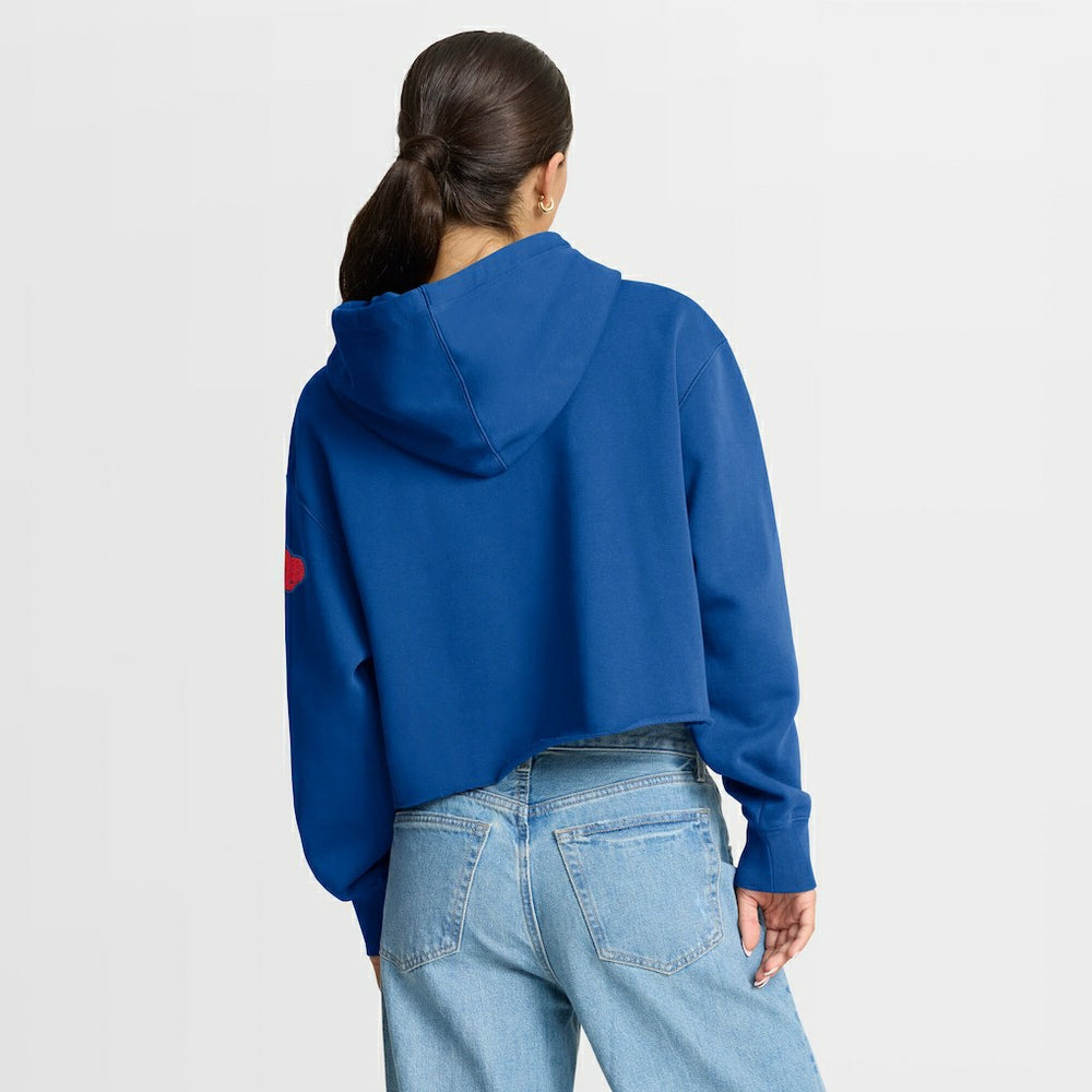 Buffalo Bills Women's Oversized Hometown Heritage Cropped Hoodie Royal | Fanatics