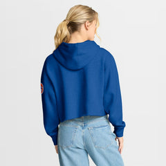 Denver Broncos Women's Oversized Hometown Heritage Cropped Hoodie Royal | Fanatics