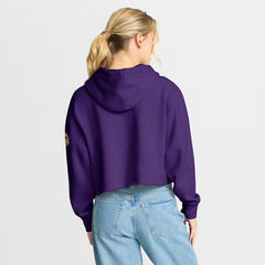 Minnesota Vikings Women's Oversized Hometown Heritage Cropped Hoodie Purple | Fanatics