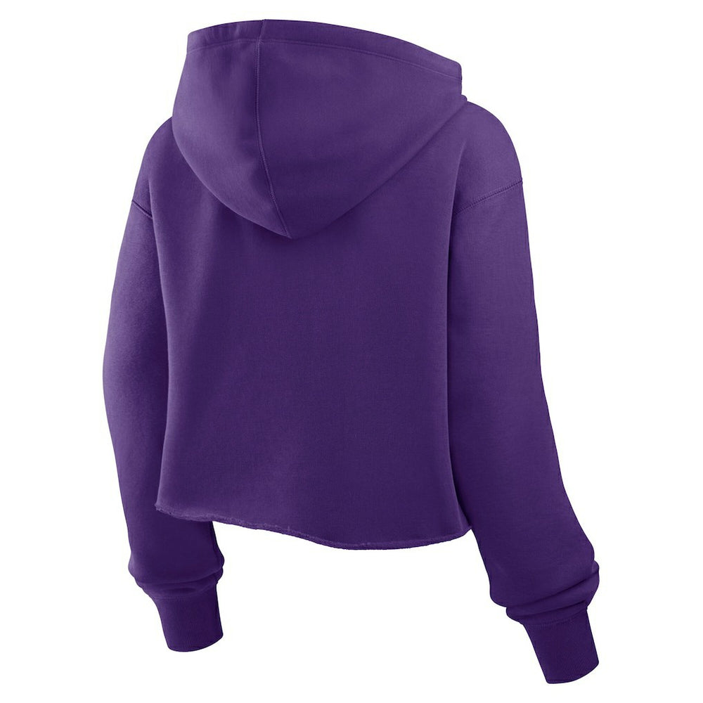 Minnesota Vikings Women's Oversized Hometown Heritage Cropped Hoodie Purple | Fanatics