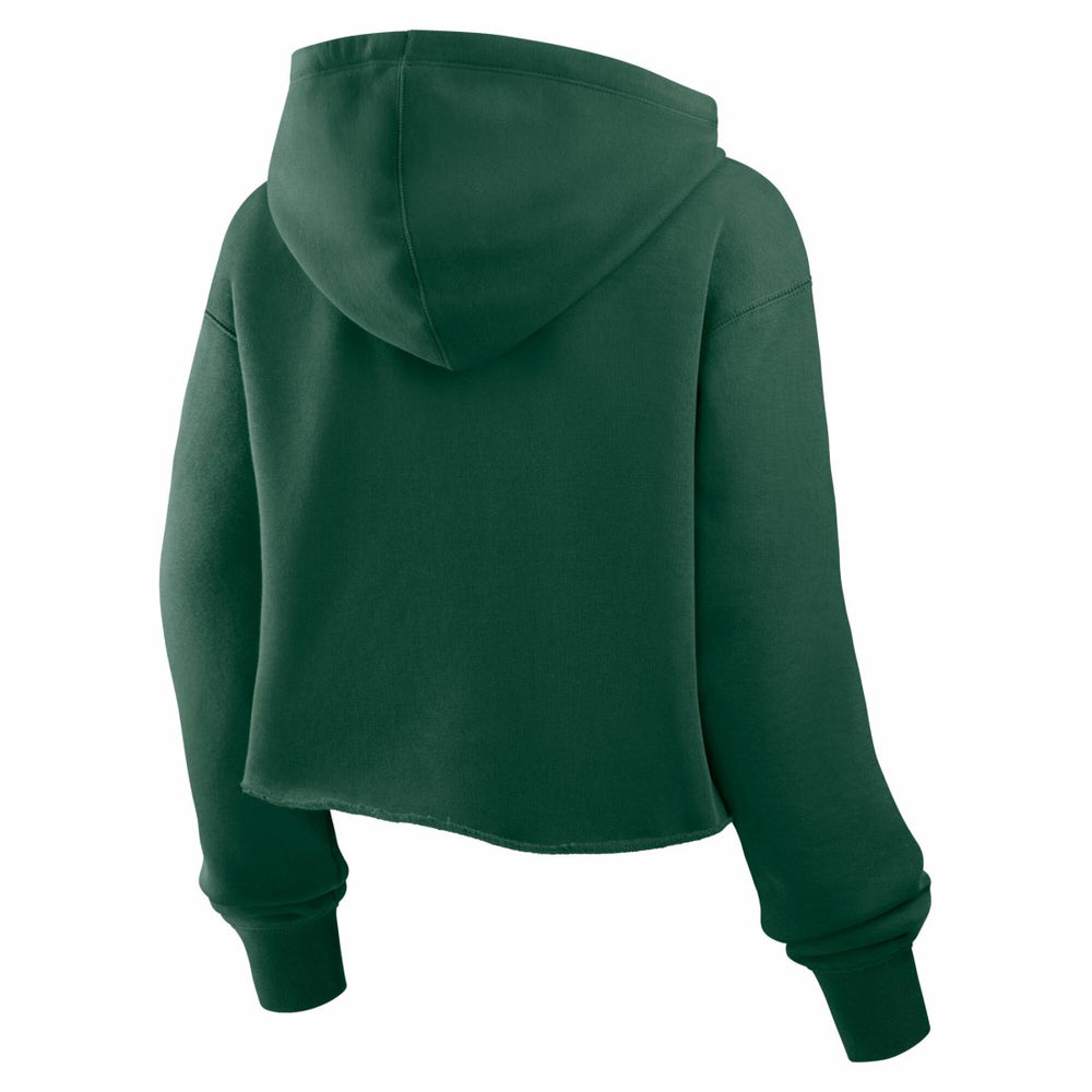 Green Bay Packers Women's Oversized Hometown Heritage Cropped Hoodie Green | Fanatics