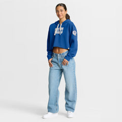 Indianapolis Colts Women's Oversized Hometown Heritage Cropped Hoodie Royal | Fanatics