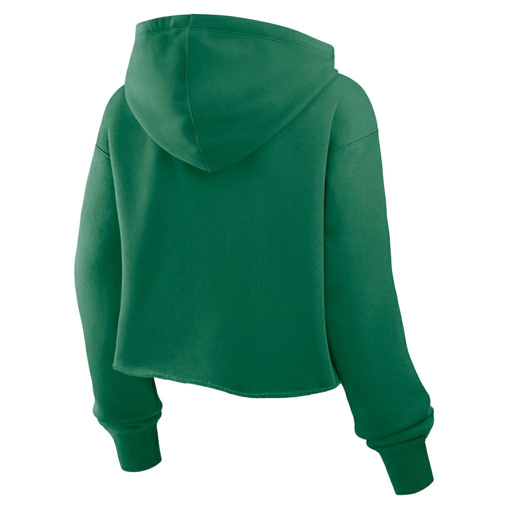 Philadelphia Eagles Women's Oversized Hometown Heritage Cropped Hoodie Kelly Green | Fanatics