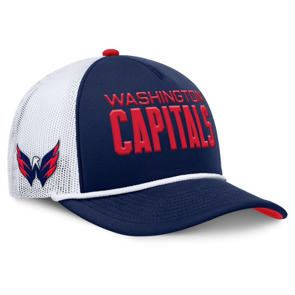 Washington Capitals Fanatics Authentic Pro Rink A-Frame Adjustable Hat - Navy/White - NHL