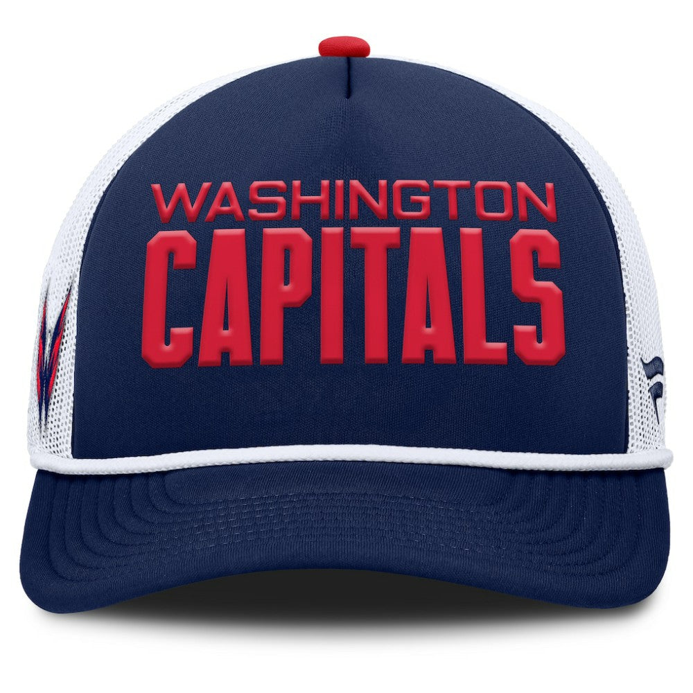 Washington Capitals Fanatics Authentic Pro Rink A-Frame Adjustable Hat - Navy/White - NHL